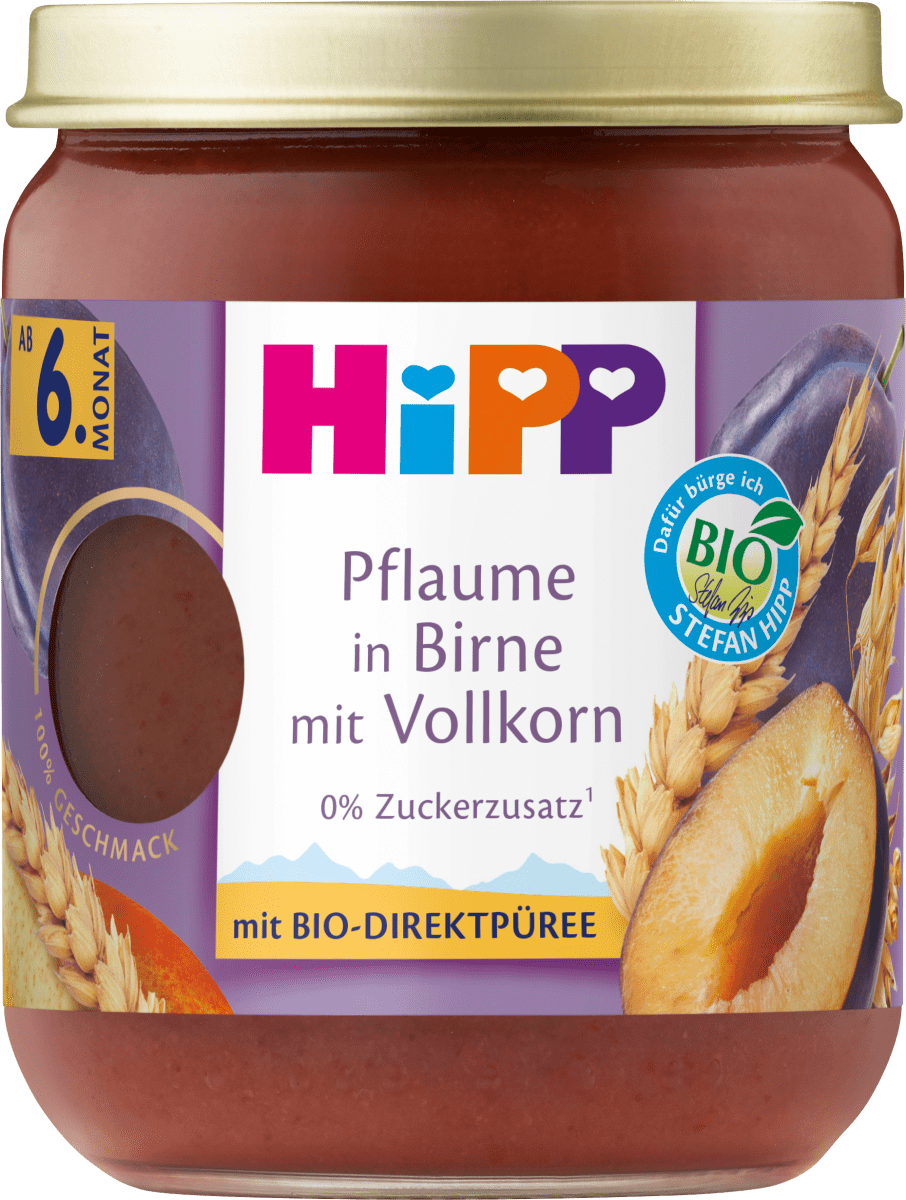 Frucht & Getreide Pflaume in Birne mit Vollkorn ab dem 6.Monat, 160 g