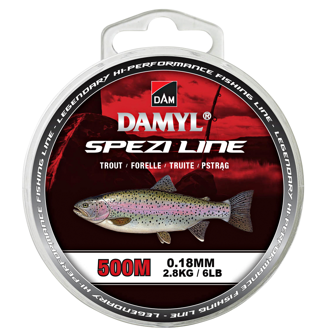 DAM Angelschnur Damyl Spezi Line Forelle (transparent, 500 m)