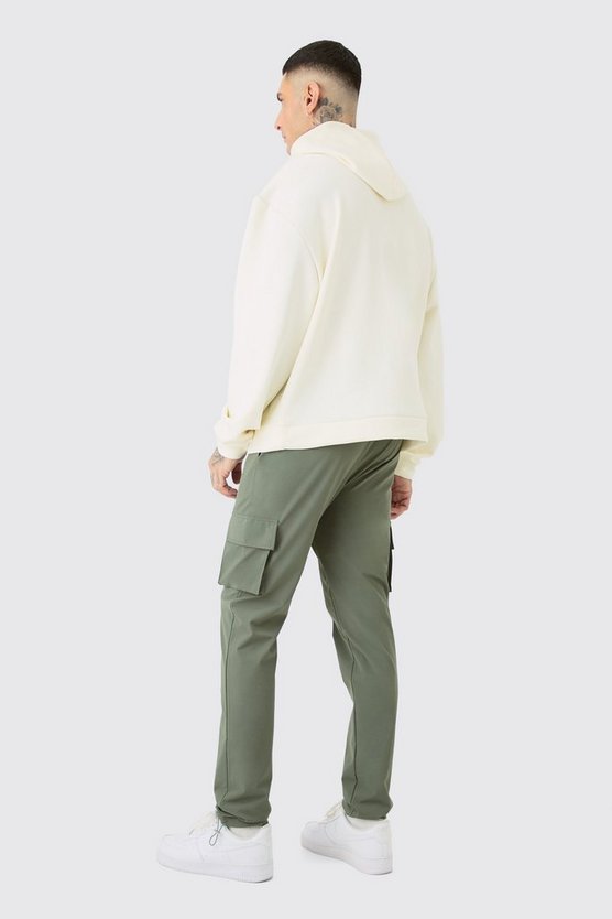 Tall kastiger Oversize Scuba Hoodie