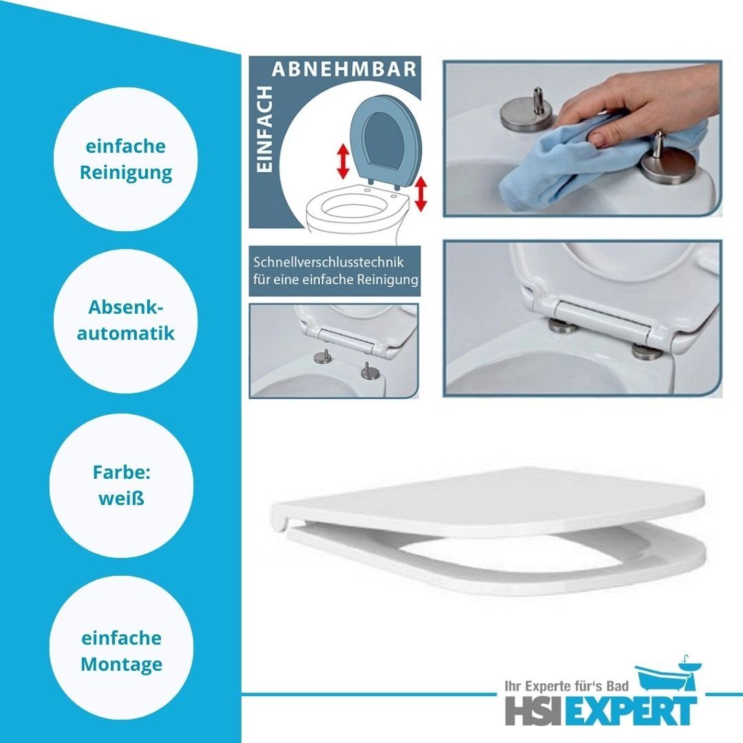 GEBERIT Vorwandelement WC Geberit Vorwandelement + Ference WC + Drückerplatte + WC-Sitz, Komplettset, Mit LotusClean Beschichtung