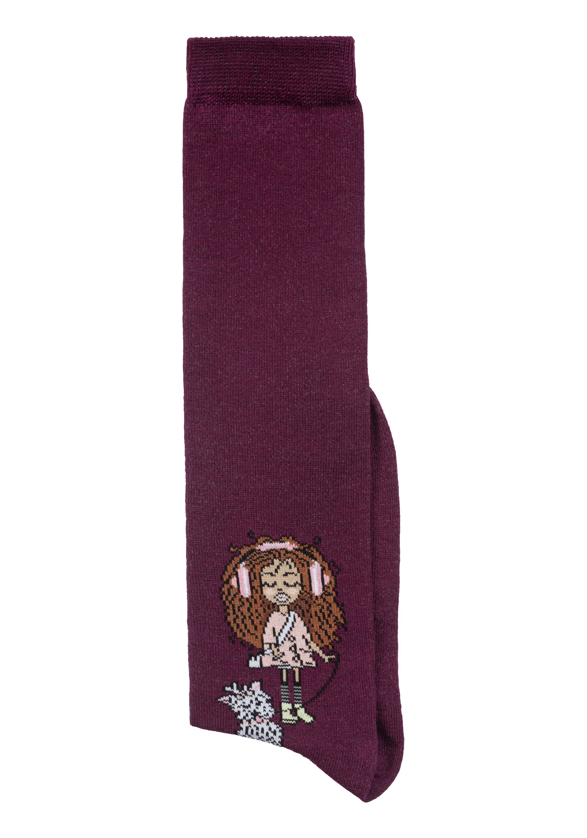 H.I.S Kniestrümpfe (5-Paar) mit eingestricktem Motiv