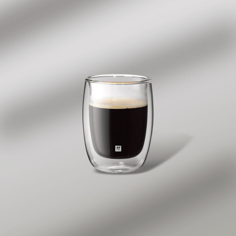 Doppelwandiges Kaffeeglas 200 ml / 2-tlg