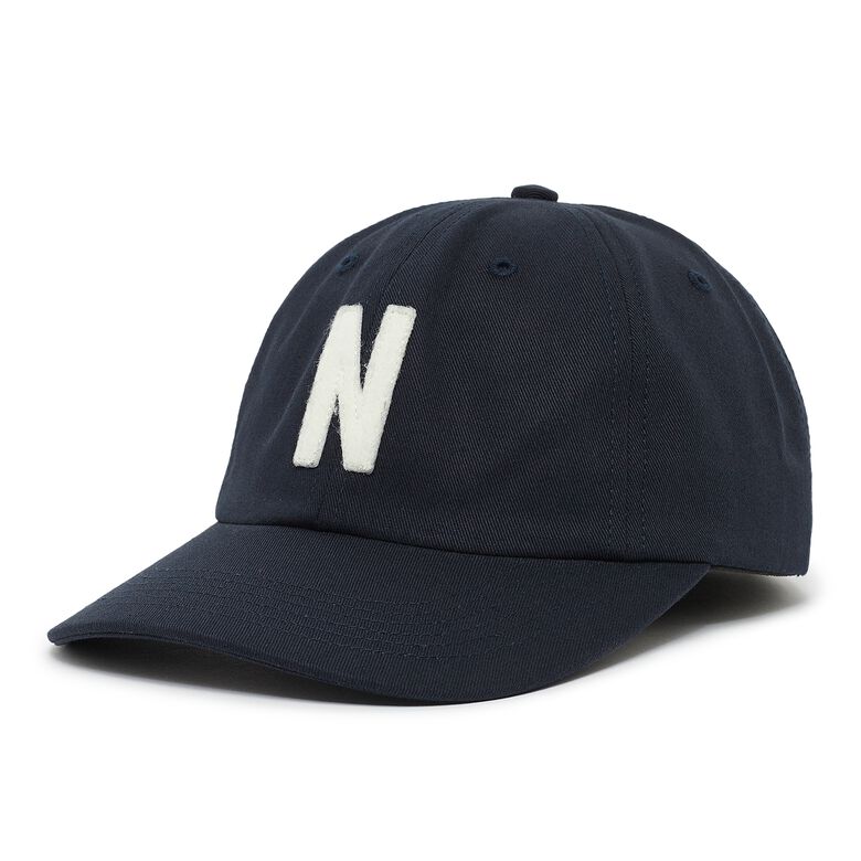 Norse Projects Felt N Twill Sports Cap dark navy