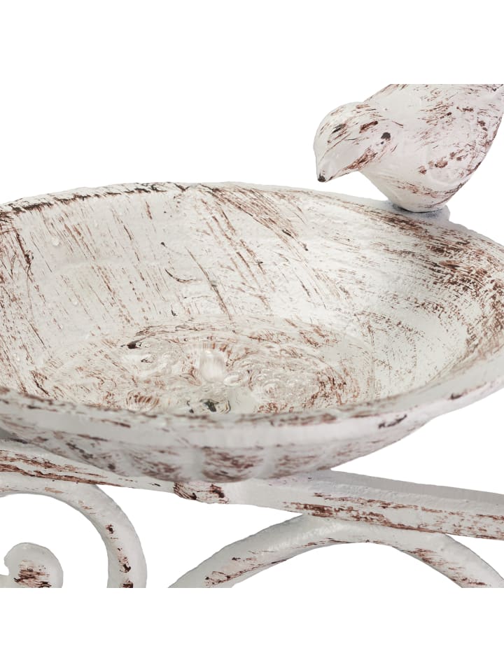 relaxdays Vogeltränke in Weiß - (B)28x (H)24 x (T)14 cm günstig kaufen onesize