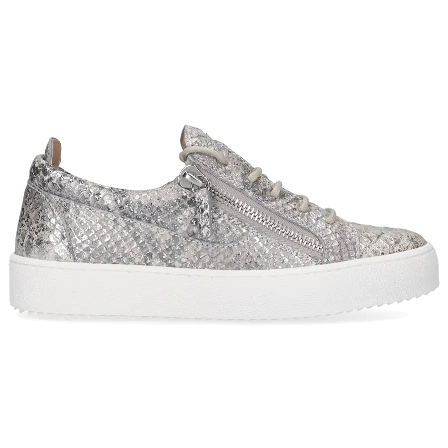 Giuseppe Zanotti - Sneaker low GAIL Kalbsleder - silber