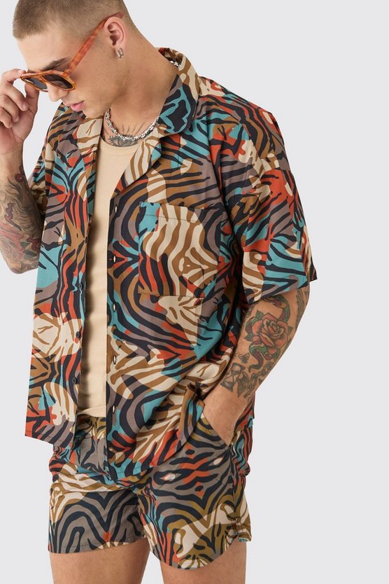 Tigerprint Hemd und Badehose
