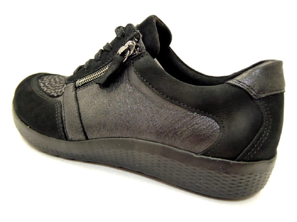 WALDLÄUFER Komfort Sandalen schwarz