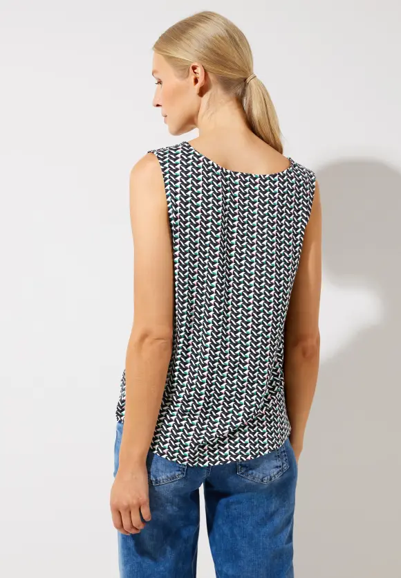Street One Printtop mit Raffung