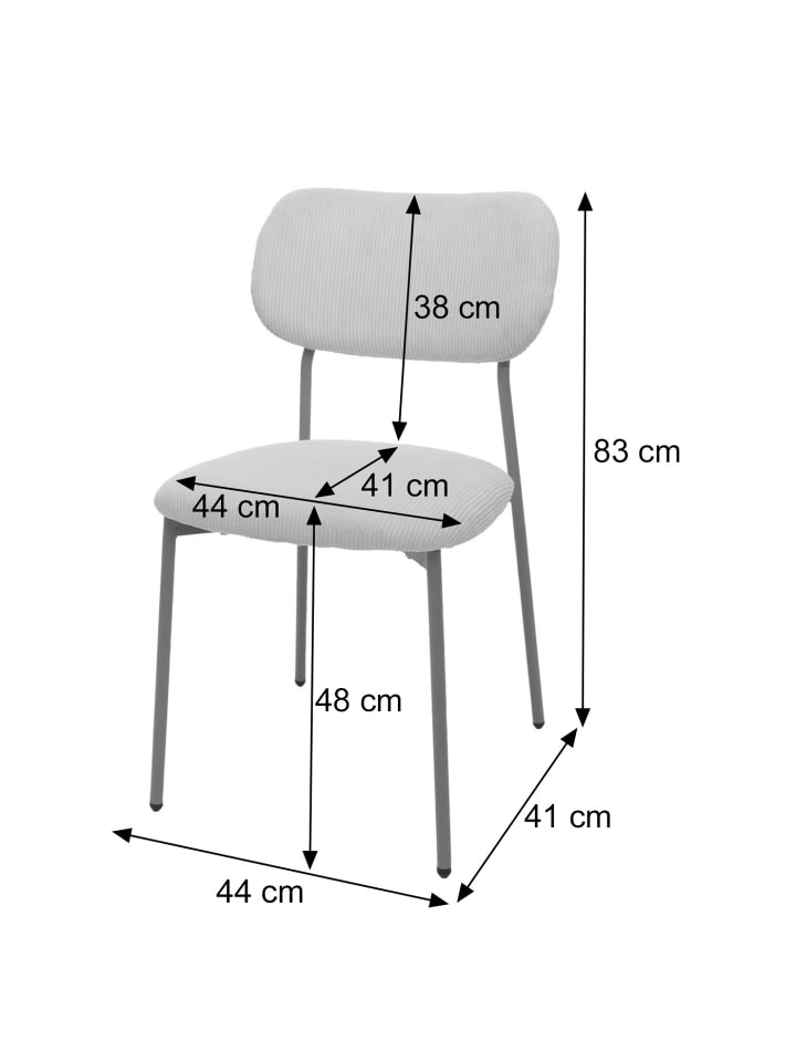 MCW 2er-Set Esszimmerstuhl O26, Taupe günstig kaufen onesize