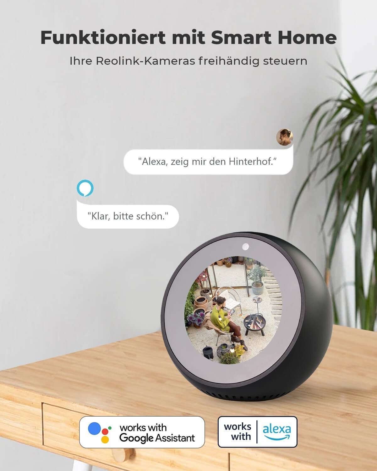 Reolink Argus Eco + Solarpanel - 2 Pack Überwachungskamera (Außenbereich, Solar Kamera Outdoor IR Nachtsicht 2-Wege-Audio)