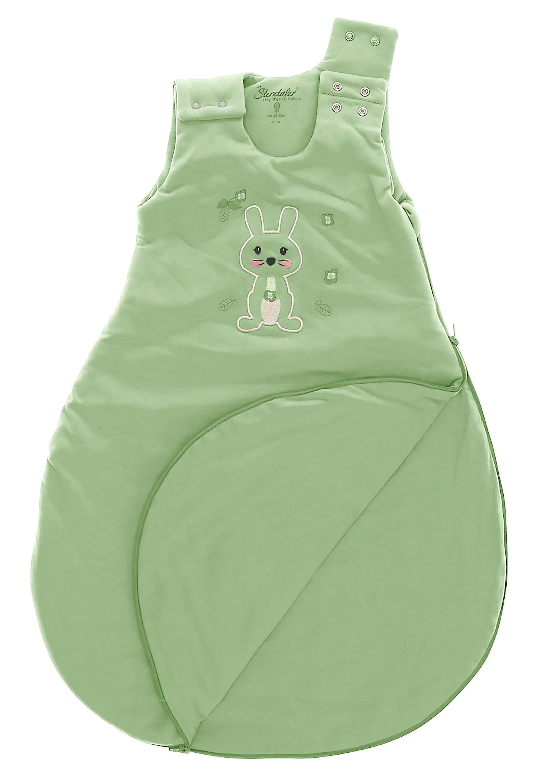Baby-Schlafsack 50/56 Hase Kinni in Grün 3,00 TOG
