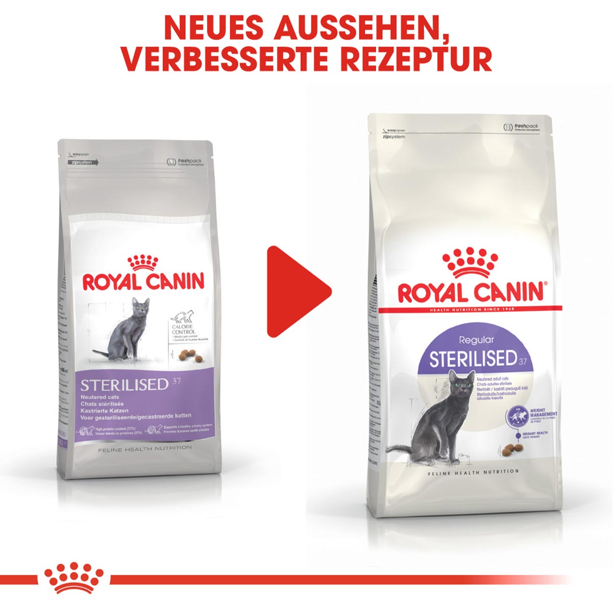 ROYAL CANIN STERILISED Trockenfutter für kastrierte Katzen 2kg
