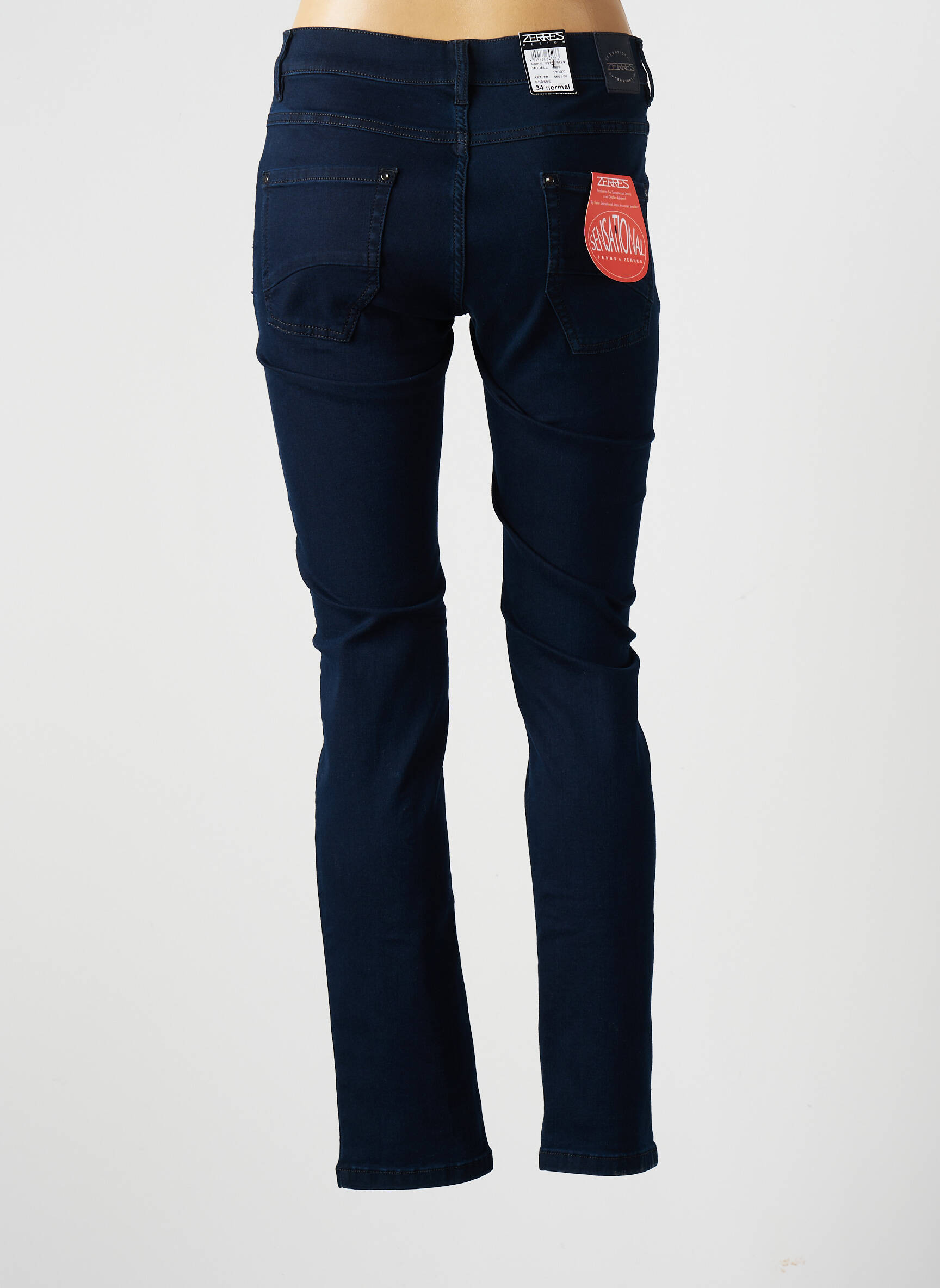 Zerres Jeans Coupe Slim Femme couleur bleu