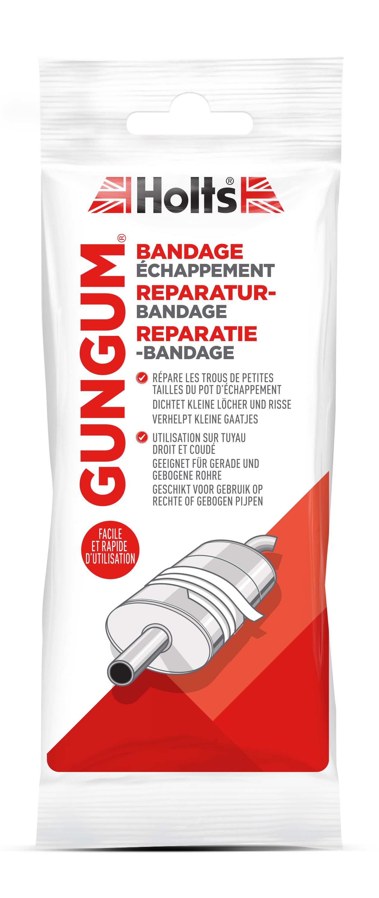 Auspuff-Reparatur-Bandage Gun Gum Bandage, 110 cm - ATU