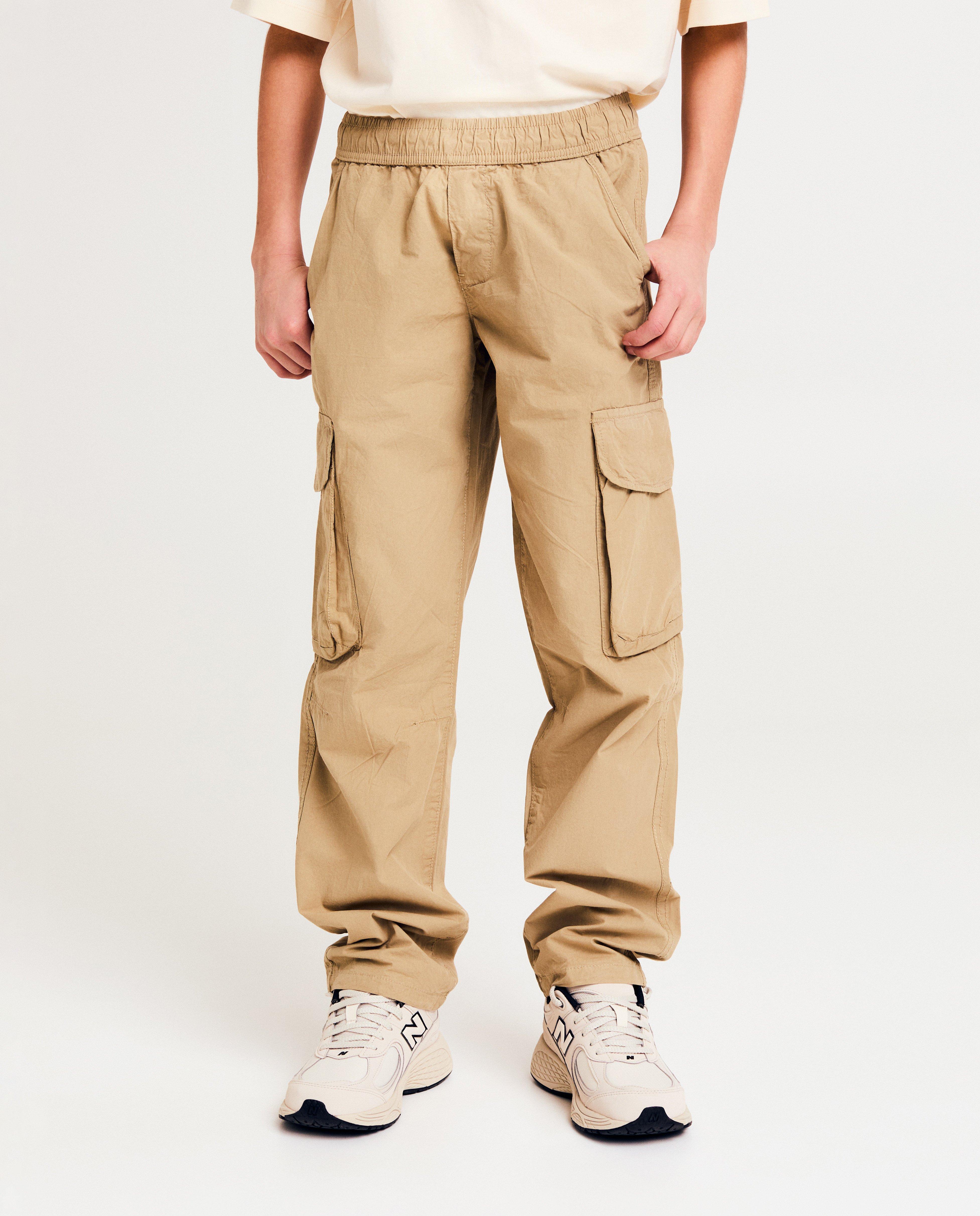 Pantaloni Like Me maro, croială lejeră, 116-164 kaki