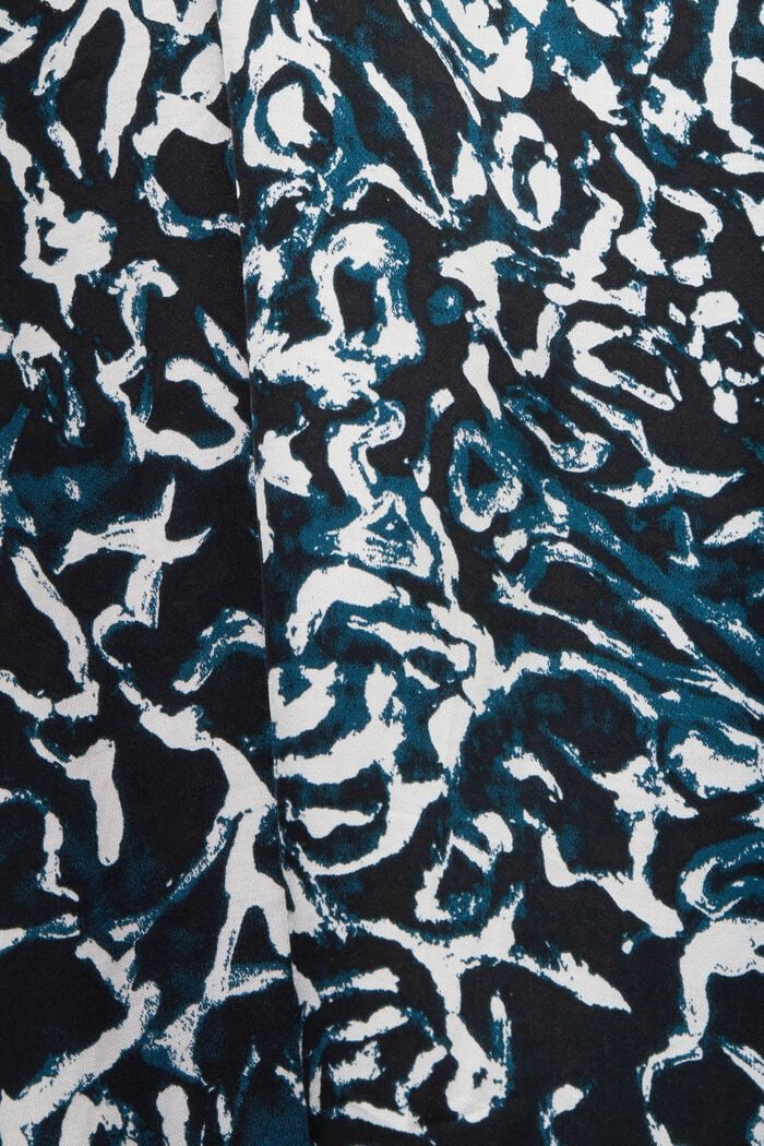 Asymmetrischer Satinrock mit Allover-Print