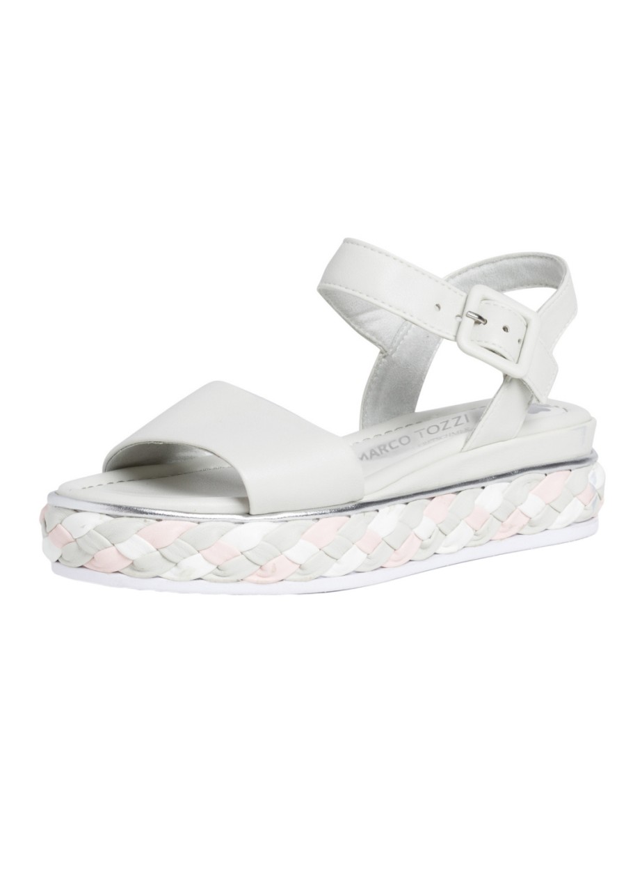 MARCO TOZZI Komfort Sandalen grau Da.-Sandalette