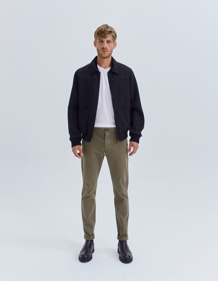 Pantalon chino SLIM kaki Homme