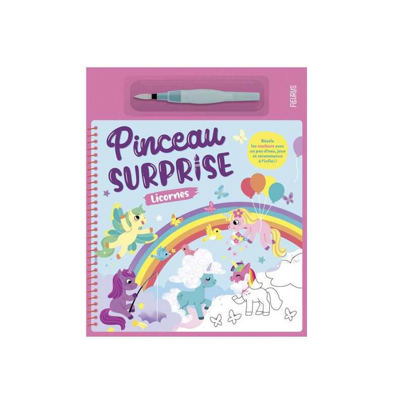 Coffret Pinceau surpise, licornes - Fleurus