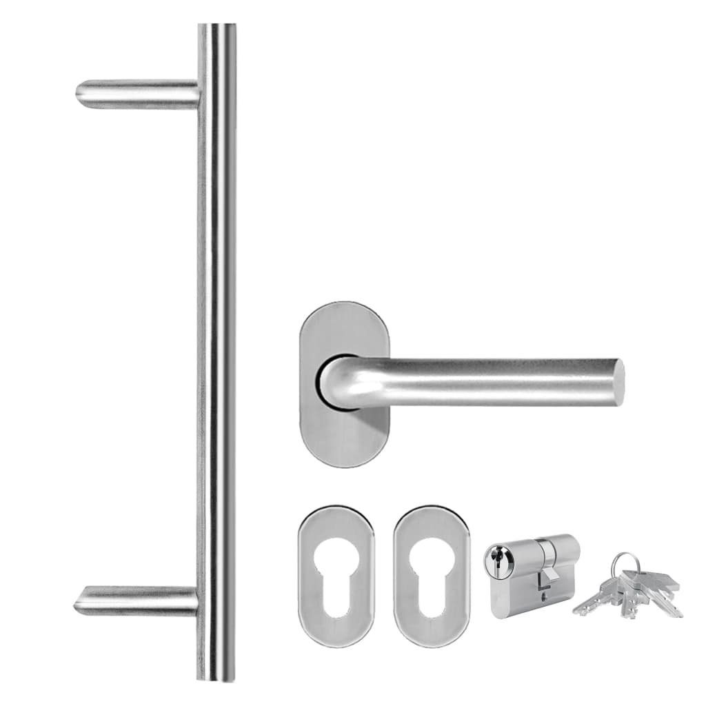 vidaXL Haustür Haustür Weiß 108x208 cm (1-St)