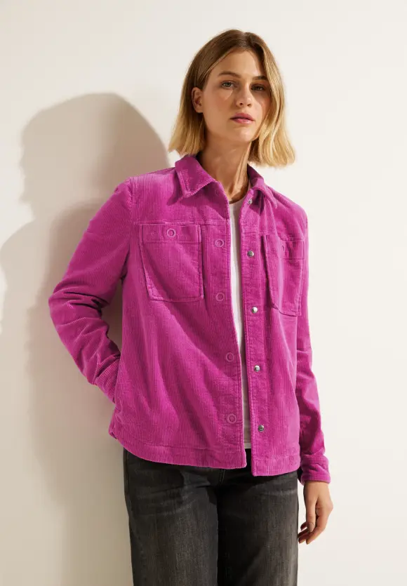 CECIL Cordjacke mit Hemdkragen