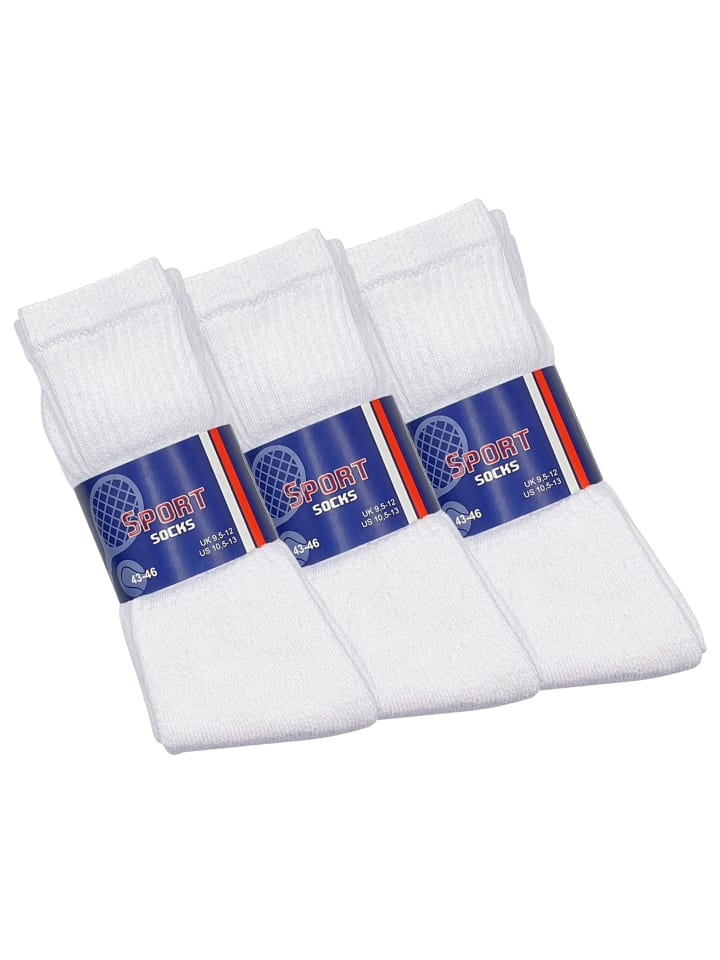 VCA® 24 Paar Tennissocken Sport- und Freizeitsocken in Weiss günstig kaufen