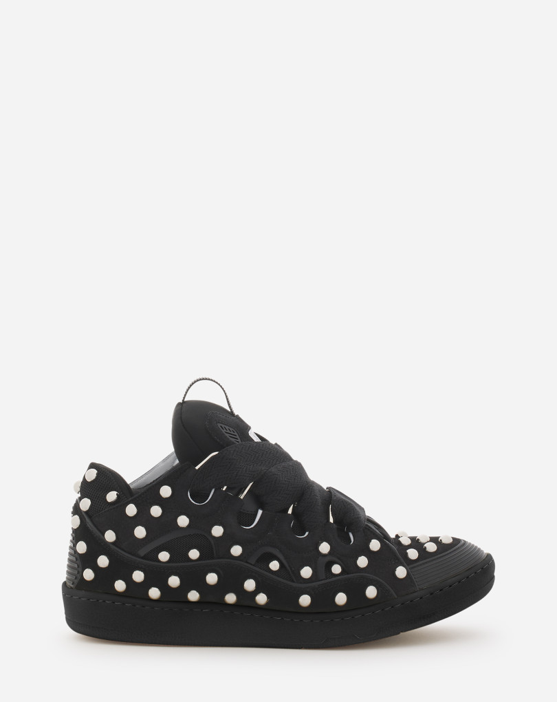 SNEAKERS CURB EN CUIR AVEC STUDS