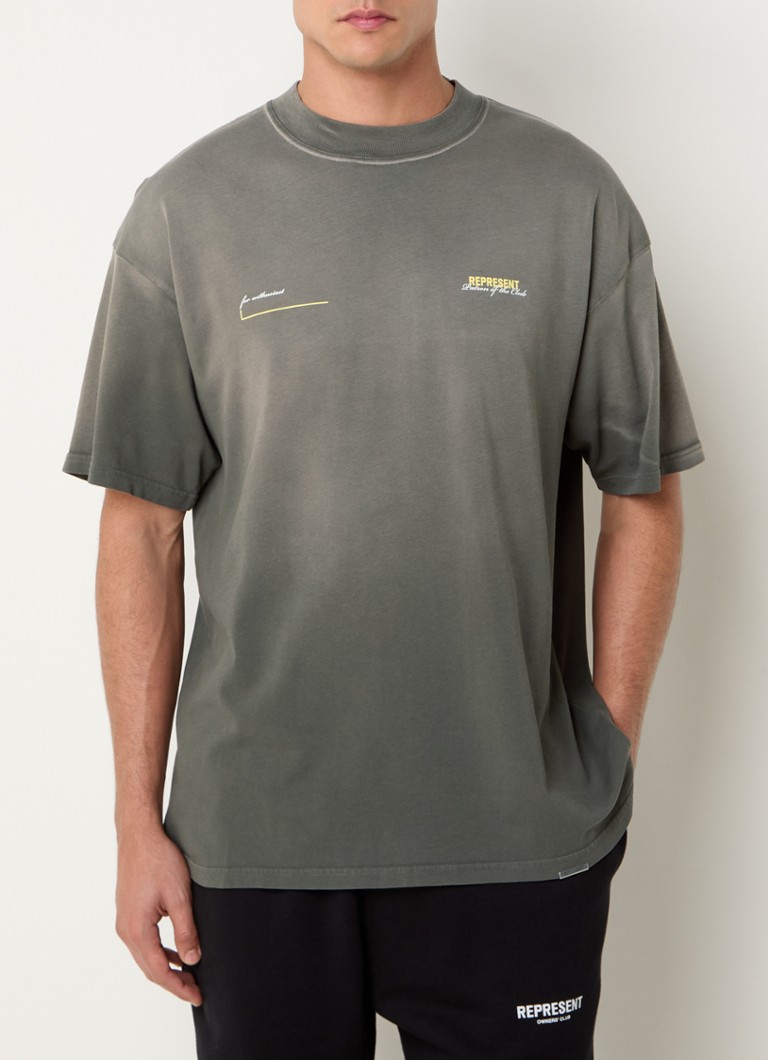 Represent Patron Of The Club T-shirt with logo and back print