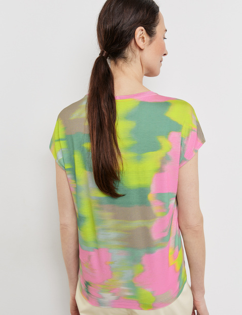 Kurzarmshirt mit Material-Patch