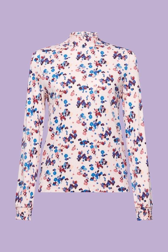 Jersey-Longsleeve mit Muster, LENZING™ ECOVERO™