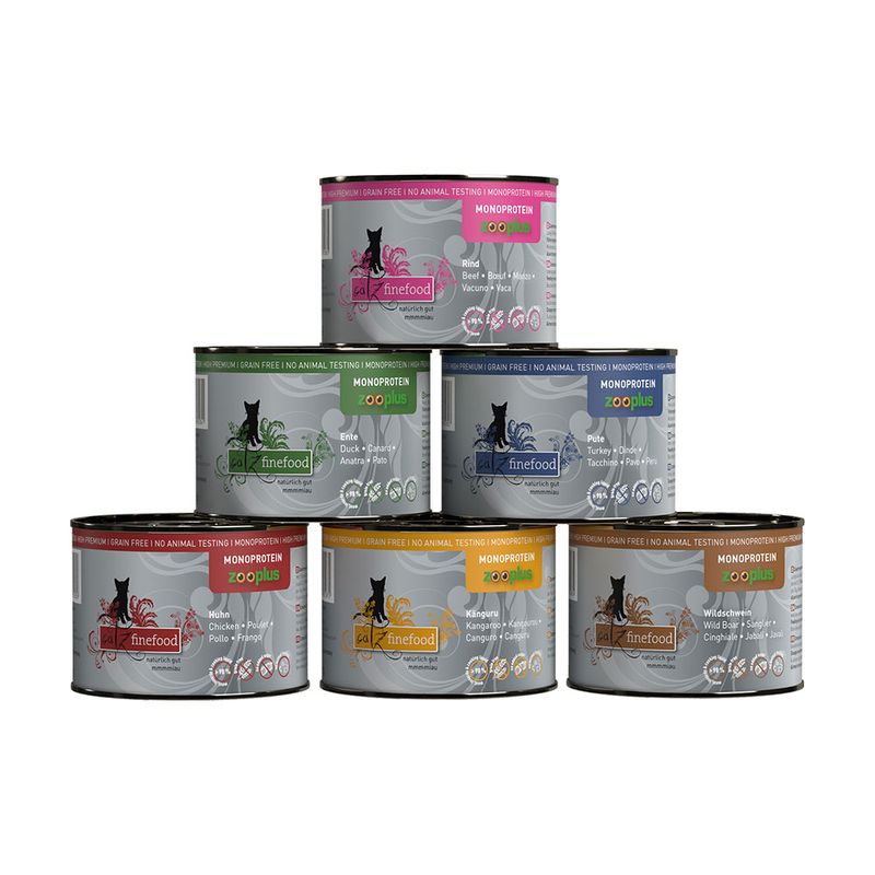catz finefood Monoprotein zooplus 6 x 200 g