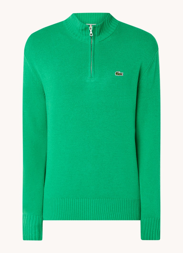 Pulover Lacoste din lână fină cu logo