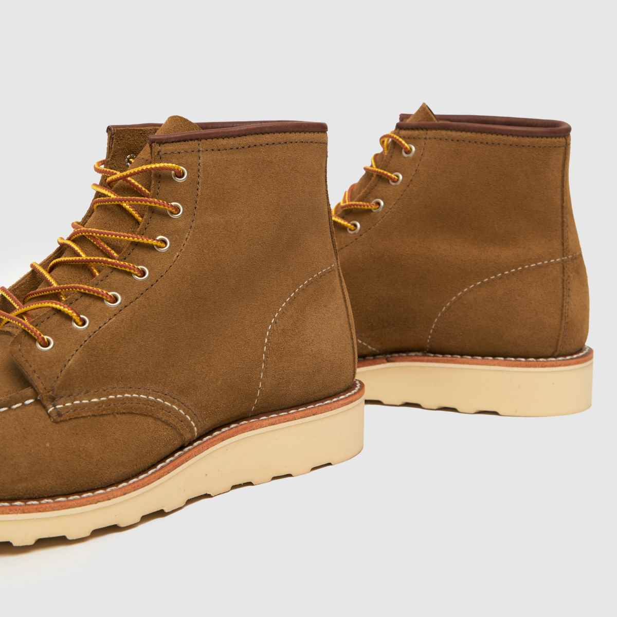 Red Wing – 6-tums klassiska stövlar med mock toe-mönster i khakifärg