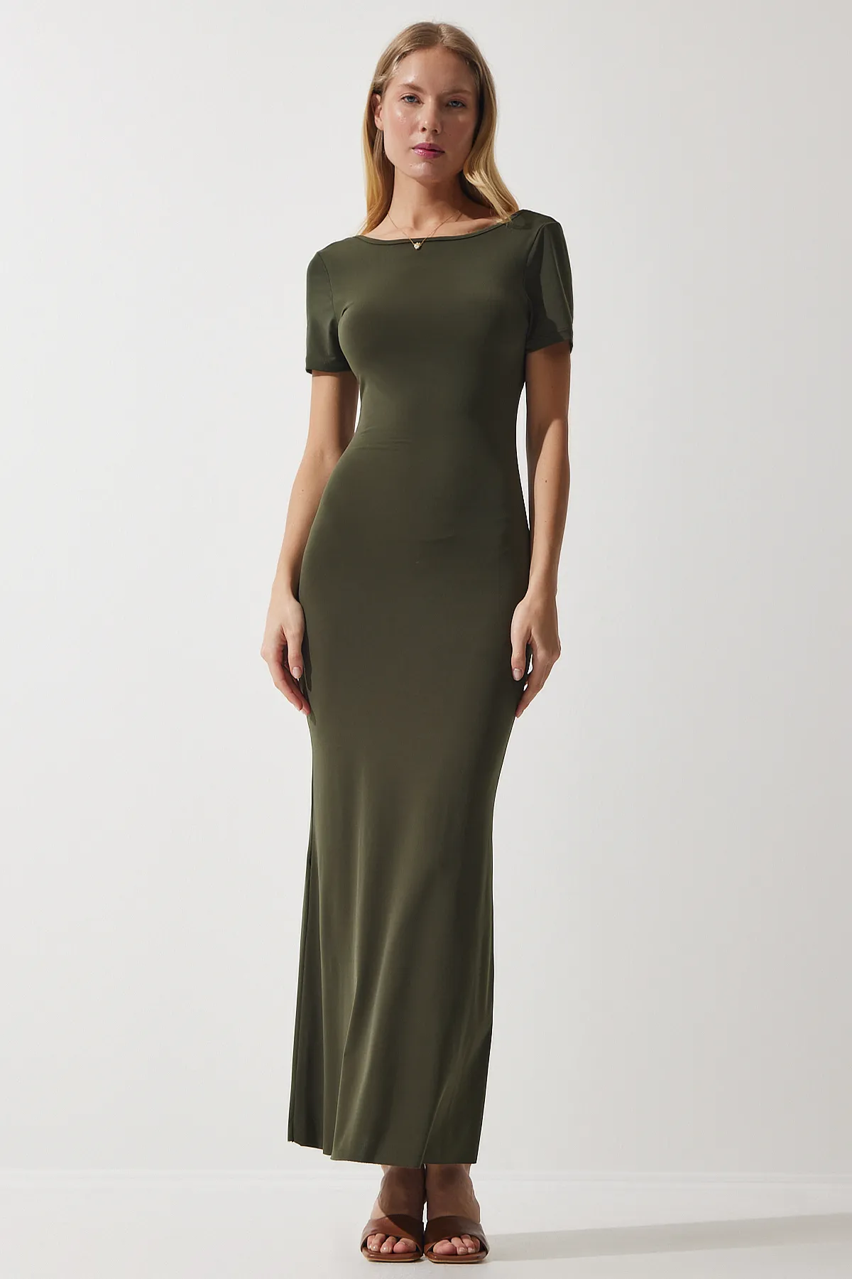 Happiness İstanbul  Kleid - Khaki - A-Linie
