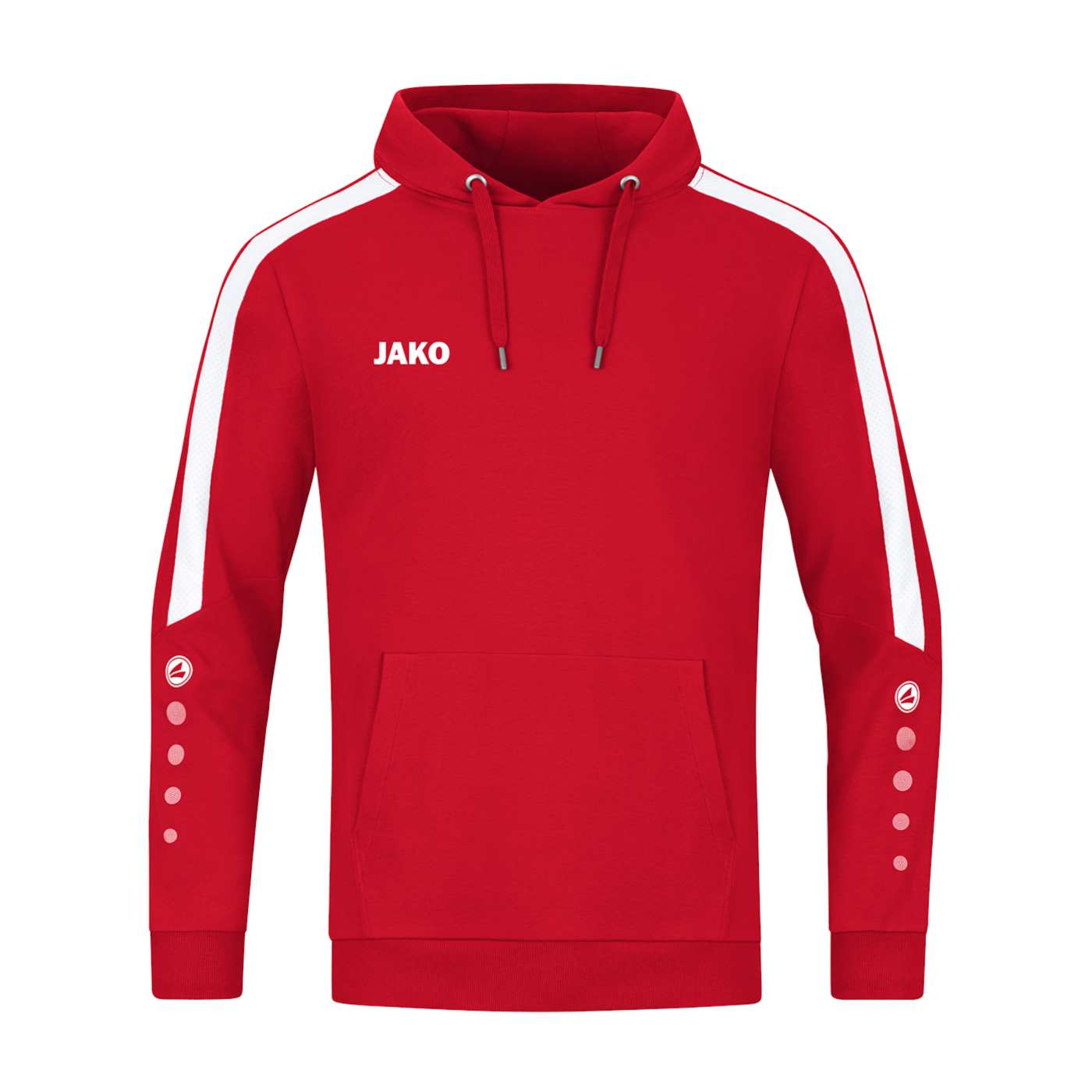 JAKO Power Hoody Kids Rot Weiss F100