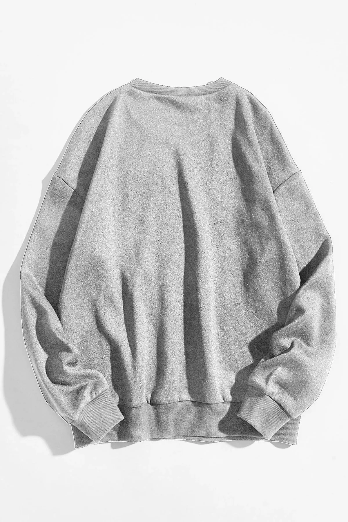 MODAGEN  Unisex-Sweatshirt mit grauem Oversize-Print „Brooklyn“ in Rot