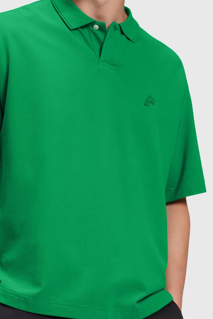 Relaxed Fit Poloshirt mit Dolphin-Badge