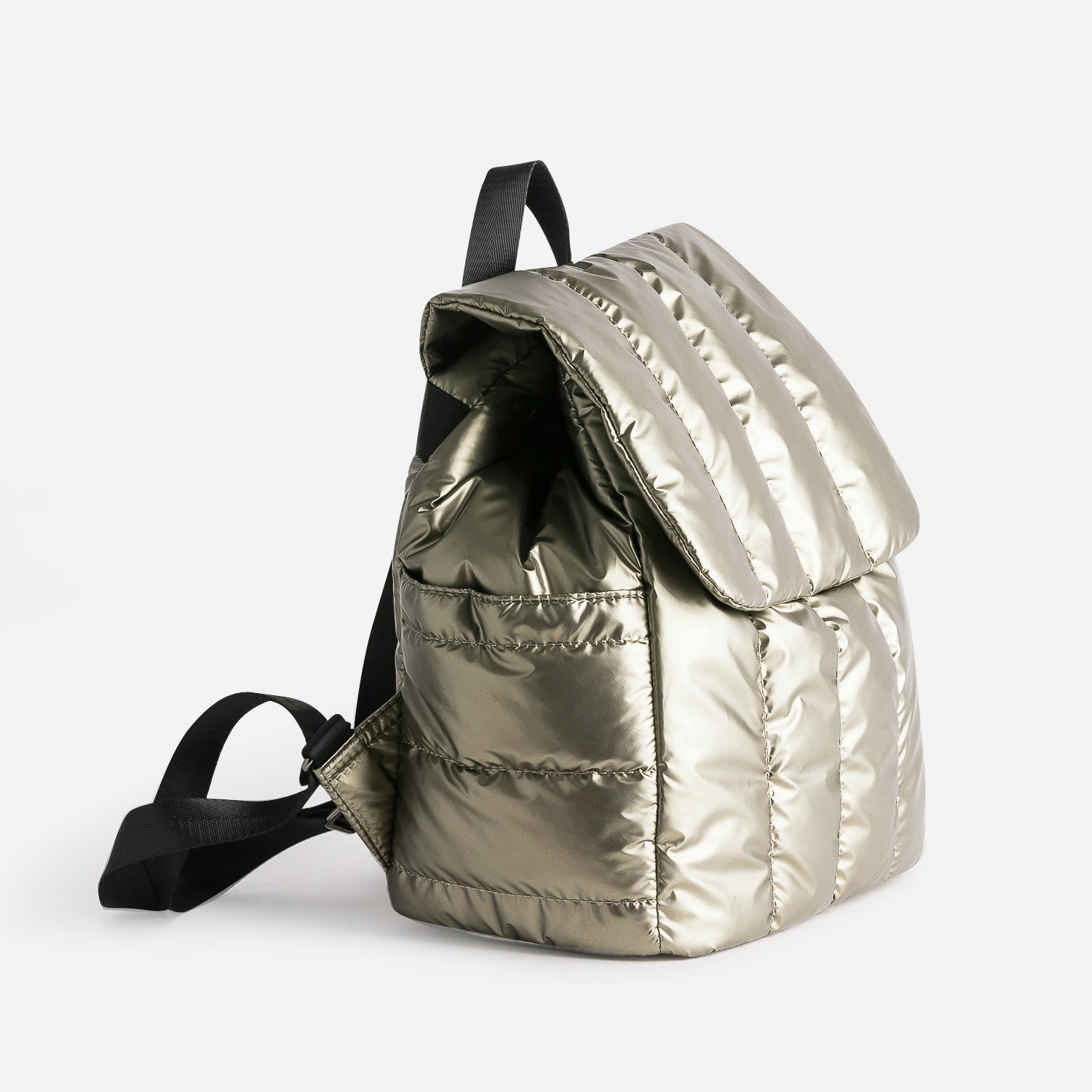 Sac à dos TEXTO bronze matelassé