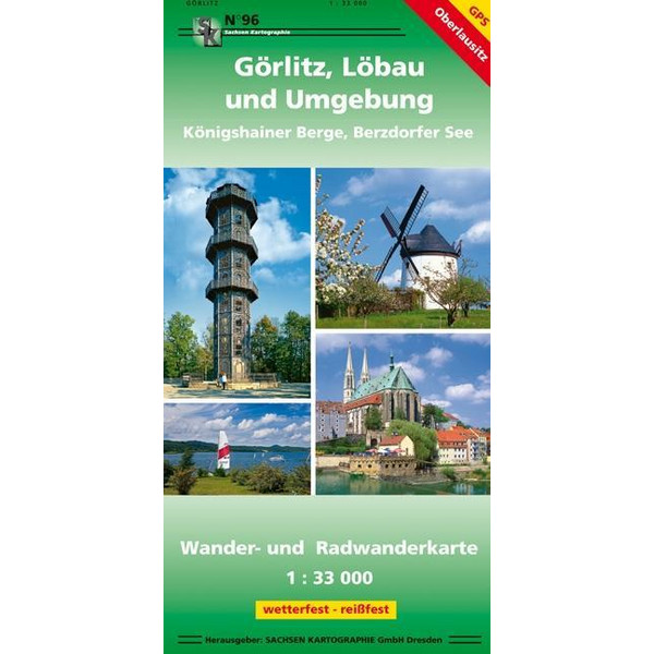 Löbau und Umgebung 1 : 33 000 - Wanderkarte