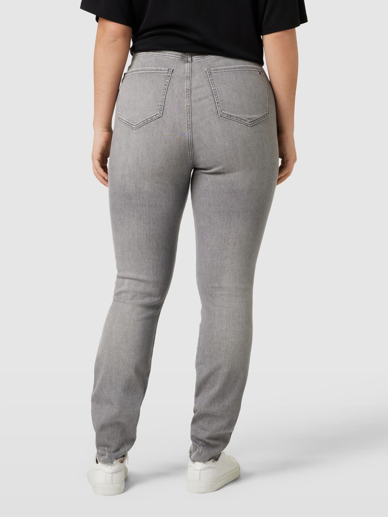 PLUS SIZE Skinny Fit Jeans im 5-Pocket-Design Modell 'HARLEM' in jeans