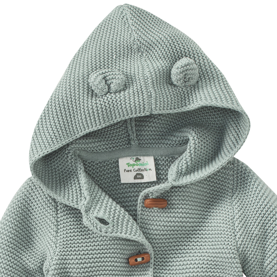 Baby Strickjacke mit Öhrchen