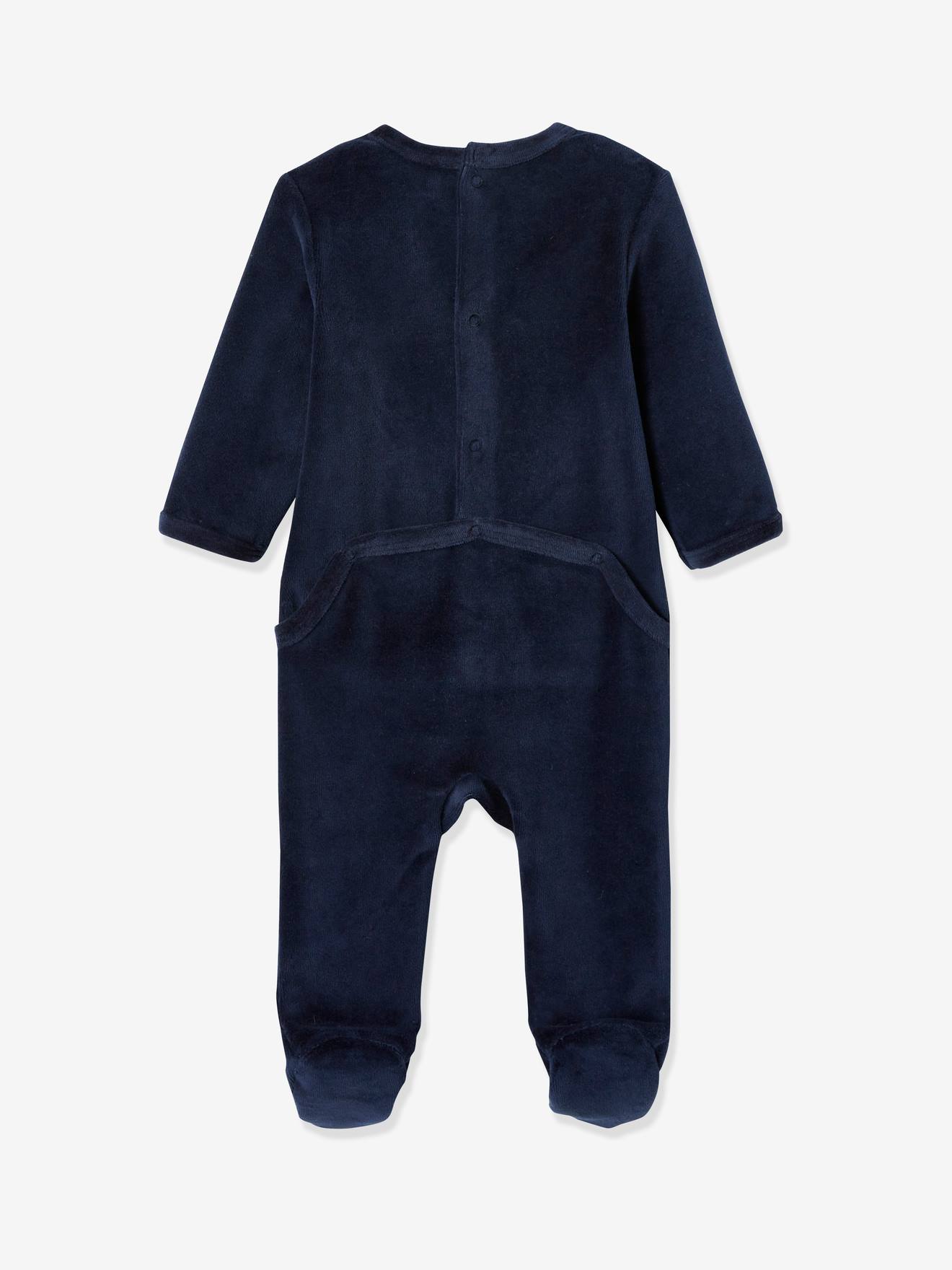 Lot de 2 pyjamas bébé en velours lot encre