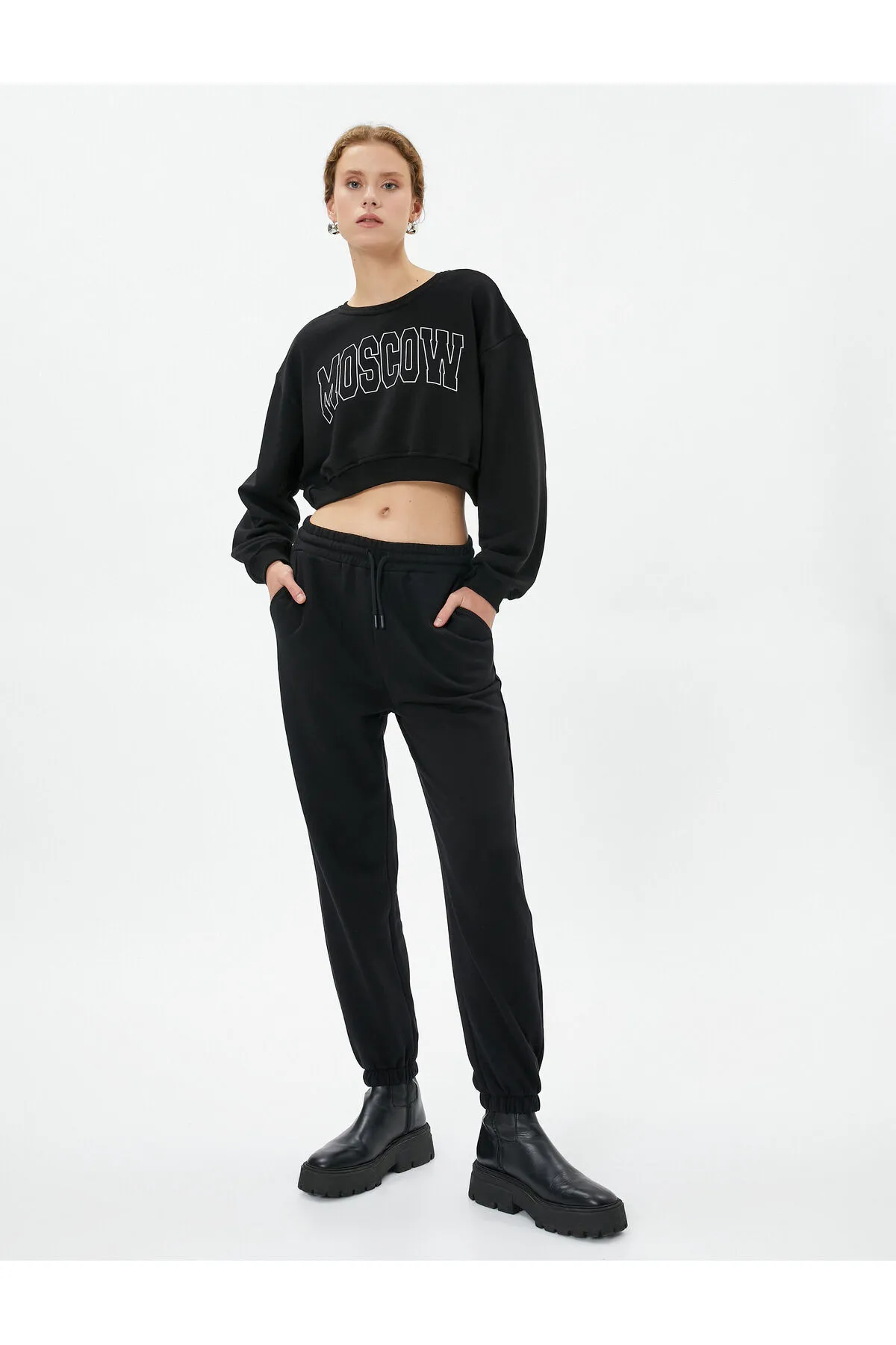 Koton  Schwarze Jogginghose für Damen