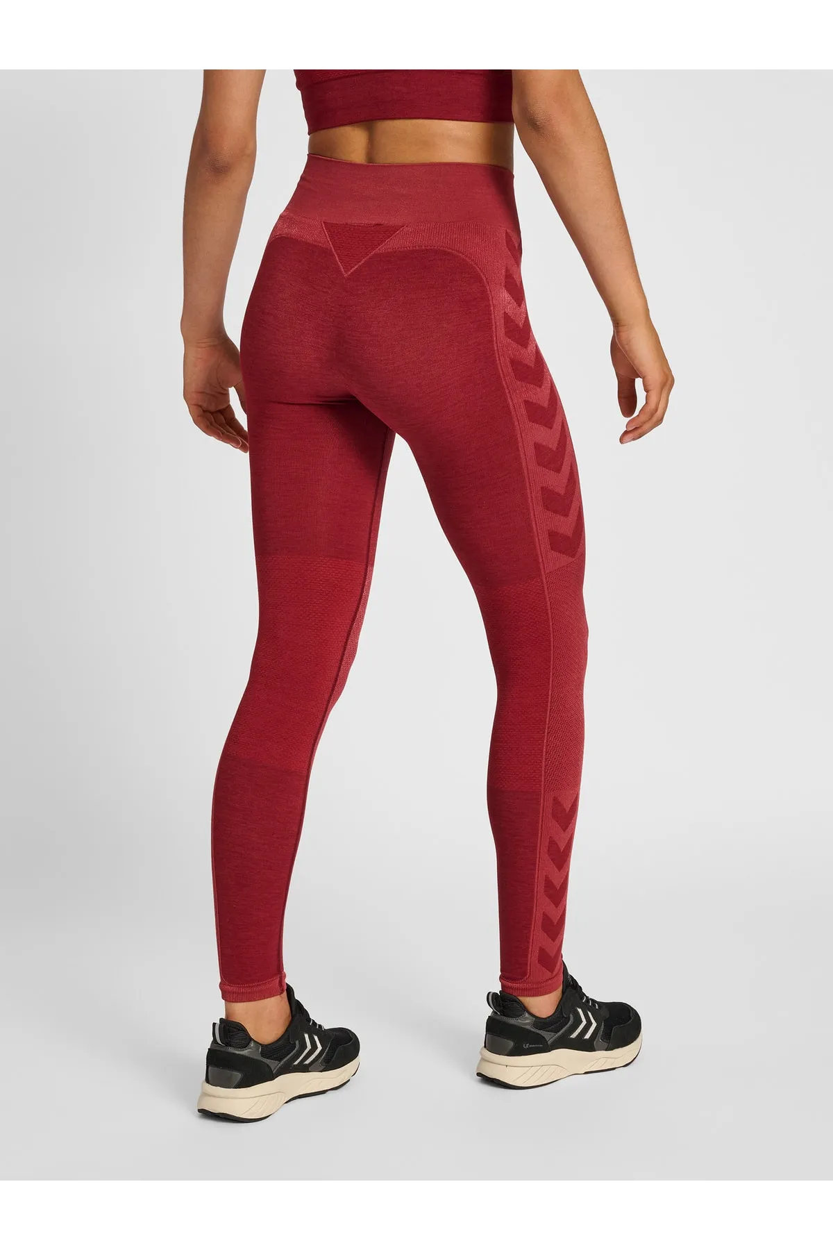 hummel  Sport-Leggings - Rot - Mittlerer Bund