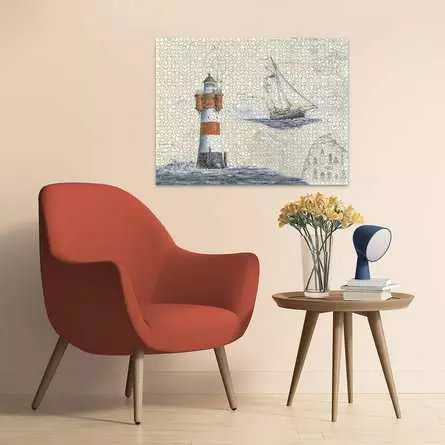 Puzzle 2000 Teile - Romantischer Leuchtturm
