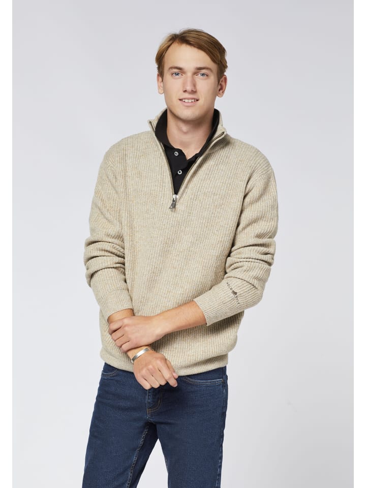 Polo Sylt Strickpullover in Sandfarben günstig kaufen
