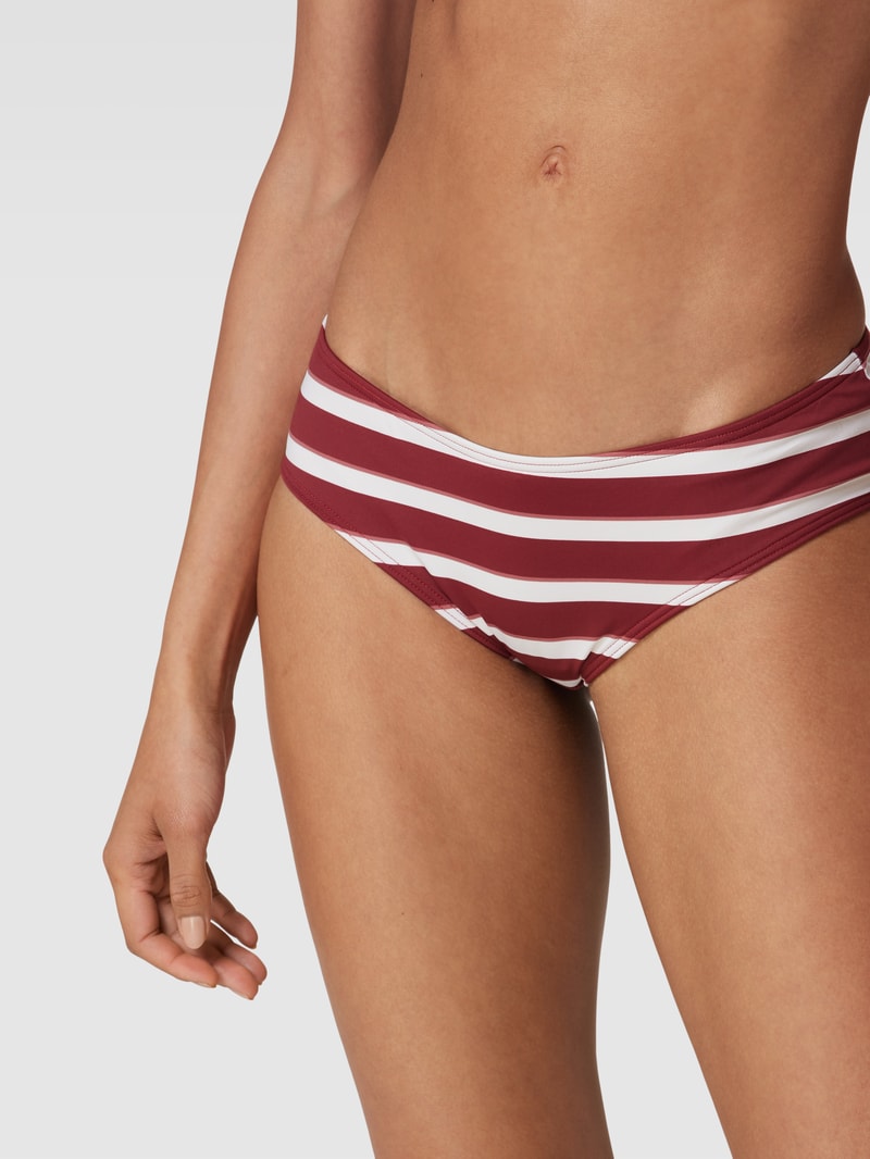 Bikini mit Streifenmuster Modell 'BRELA' in bordeaux rot