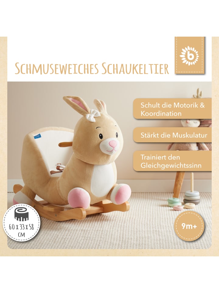Bieco Spielwaren Schaukeltier Hase Hopsi in Beige günstig kaufen onesize