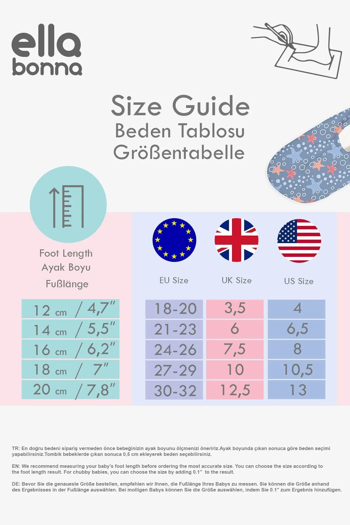 Ella Bonna  Rutschfeste Sohle, Unisex Baby, Kinder Seeschuhe, Poolschuhe, Ocean Life
