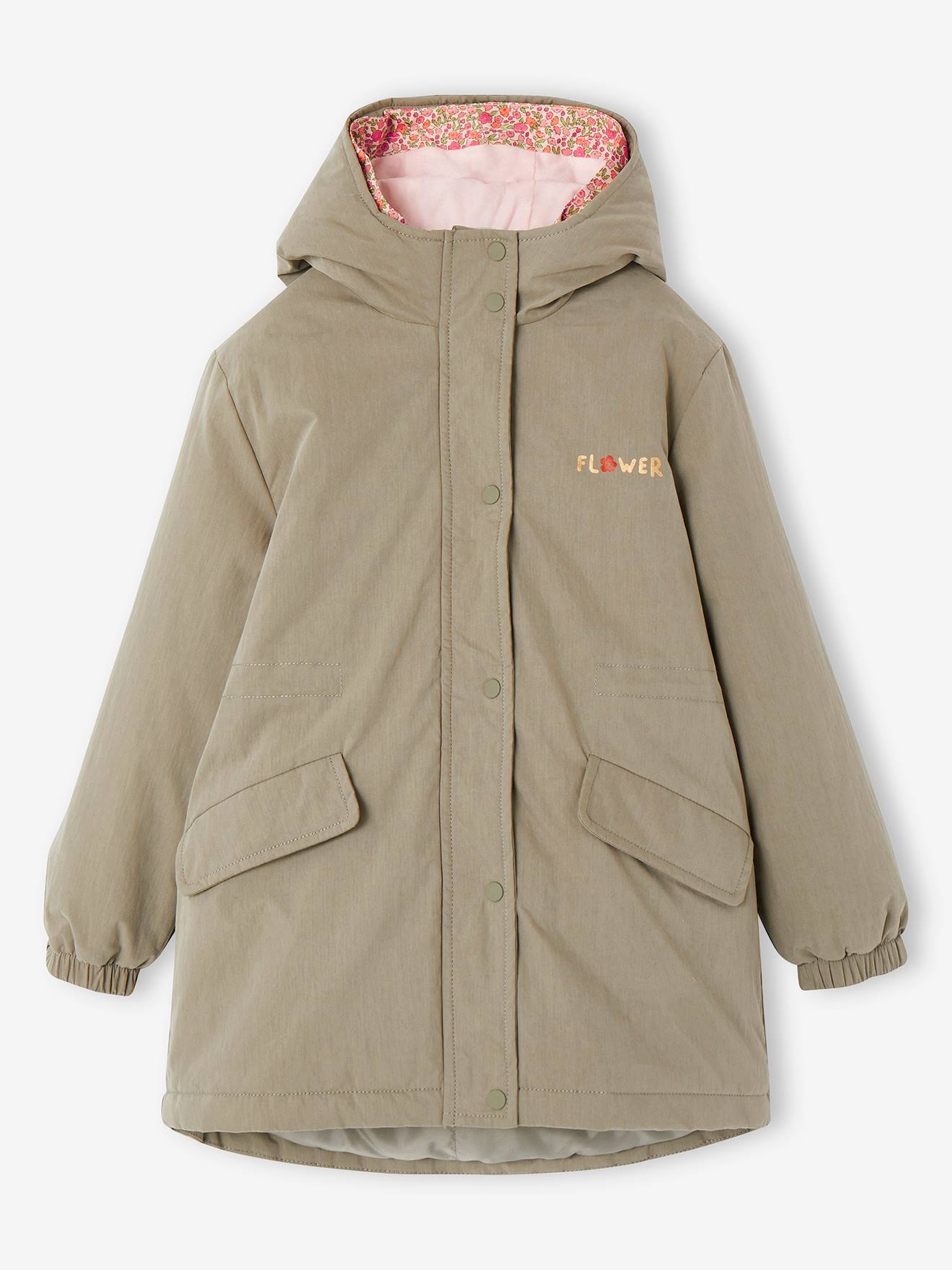 Vertbaudet Mädchen 3-in-1-Jacke mit Recycling-Polyester - rosa
